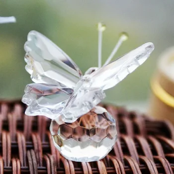 10vnt Crystal Butterfly Dekoratyviniai patalpų įrengimui skirti Dirbiniai, Vestuvių Kūdikio Dušas Šalis Gimtadienio Naudai Dovanos Suvenyrai