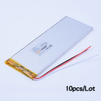 10vnt/Daug 3-wire, 3,7 V 3000mAh li-Polimero Li-ion Baterija Tablet PC power Bank Sąsiuvinis E-Knygos 3552140 3550140