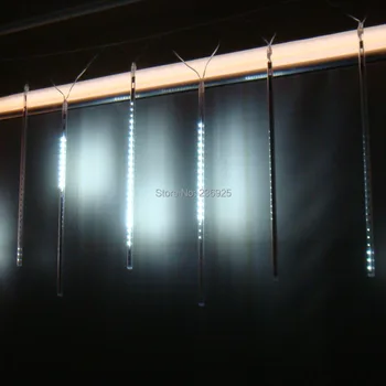 10vnt/daug 60cmMeteor Dušo LED String Šviesos Lauko Papuošimai Atostogų Šmėžavimas Parkas, Sodas Vandeniui Pasakų Žibintai H-35