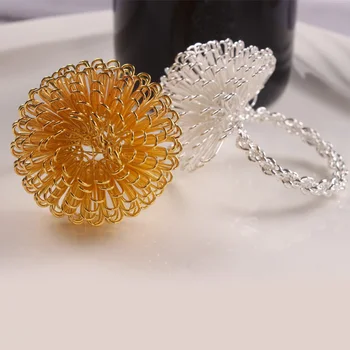 10vnt/daug Išskirtinį mados bayberry kamuolys servetėlių žiedas viela suvynioti rankų darbo servetėlių žiedai