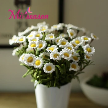 10VNT/DAUG Mažų PE Daisy Puokštė modeliavimas gėlės šilko saulučių dekoratyvinės Gėlės, Namų dekoracijas, Vestuvių 8 vadovai