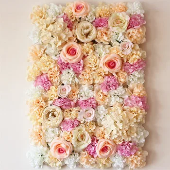 10vnt/daug romantiškų vestuvių gėlių sienos etape arba fonas vestuvių dirbtinių gėlių dekoracija rose hydrangea gėlių