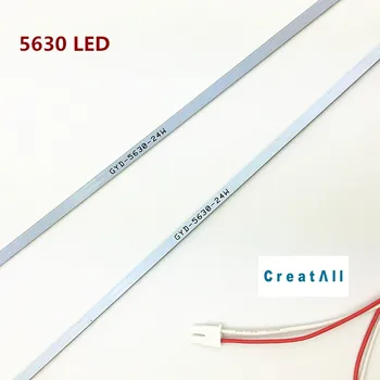 10vnt/daug Universal Pabrėžti Dimable LED Apšvietimo Lempų Atnaujinimo rinkinys Reguliuojamas LED Šviesos skystųjų KRISTALŲ Ekranas 2 LED Juostos