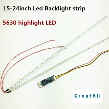 10vnt/daug Universal Pabrėžti Dimable LED Apšvietimo Lempų Atnaujinimo rinkinys Reguliuojamas LED Šviesos skystųjų KRISTALŲ Ekranas 2 LED Juostos