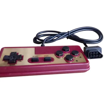 10vnt Japonų stiliaus 8 bitų konsolės 7 Pin Plug Kabelio GamePad Valdytojas NE su Turbo A B Mygtuką
