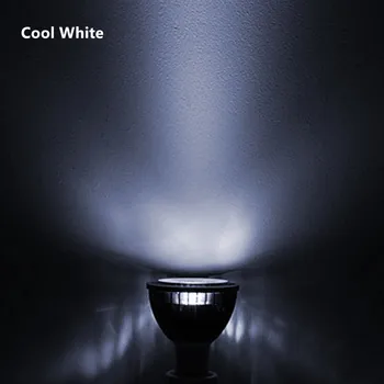 10VNT LED, COB PAR20 Lemputė 220V 110V pritemdomi 15W lemputė GU10 LED P20 Prožektoriai, Lempos, Balta Šiltai Balta Šalta Balta Vietoje šviesos
