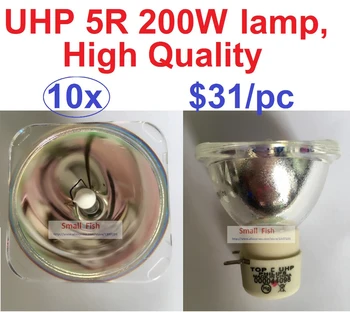 10xLot MSD5R Lempos 5R 200W Etape, Lempos, Lemputės, Atlikite Vietoje Skaitytuvas Juda Galvos Lemputės, Metalo Halogenų MSD Platinum 5R Halogeninės Lempos