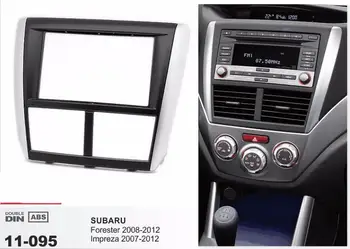 11-095 Dvigubo 2 DIN Automobilio Radijo fascia Subaru Forester 2008-2012 M. Impreza 2007-2012 Stereo Rėmo Dash CD Apdailos Montavimo Komplektas