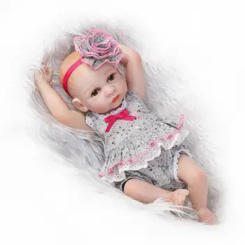 11 Colių Mielas Dvyniai Kūdikiams Reborn Baby Girl Lėlės Visą Silikono Minkšta Naujagimiui maudytis dušo Žaislas, Lėlė Vaikams