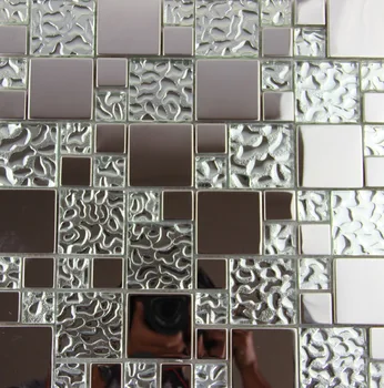 11 kvadratinių metrų nerūdijančio plieno, metalo, stiklo mozaikos plytelės virtuvės backsplash vonios kambarys dušo fone viešbutis dekoratyvinės tapetų