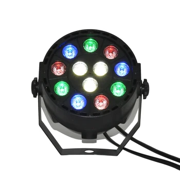 12 x 1W LED scenos šviesos DMX-512 juda šviesos žibintas mini LED Par Šviesos RGB scenos šviesos poveikis