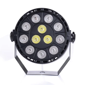 12 x 1W LED scenos šviesos DMX-512 juda šviesos žibintas mini LED Par Šviesos RGB scenos šviesos poveikis