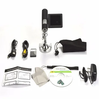 1200X Profesionalus Kišeninis Skaitmeninis Mikroskopas, 5.0 MP 3 colių LCD Ekranas USB, SD Kortelės, Foto/Video Matavimo