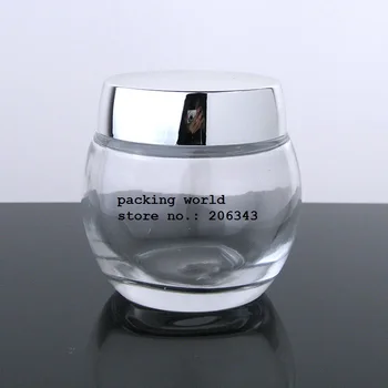 120G skaidrus skaidrus stiklas jar kaukė esmė/gel/naktinis kremas/kūno šveitimas/drėkintuvai/kosmetikos pakuotės stiklo butelis