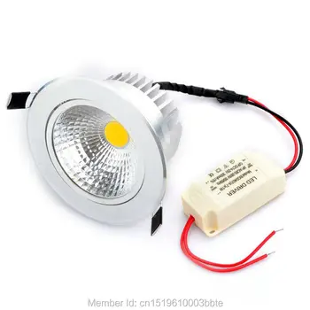 12PCS Garantija 3 Metai Storio Būsto 24W COB LED Downlight Pritemdomi LED Žemyn Šviesos Embedded Lubų Vietoje, Lemputės, Apšvietimas