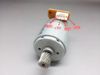 12V 3800rpm R385 miniatiūriniai DC nuolatinio magneto variklis su kodavimo disko greitis gali Žaislai / elektriniai Įrankiai / Priedai 