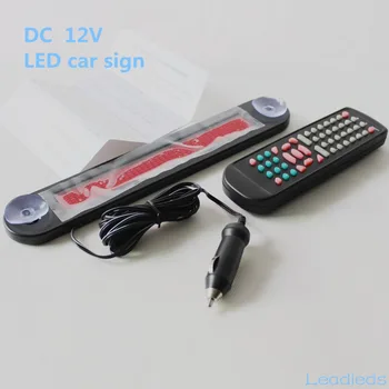 12v Raudona LED Automobilių Rodyti lenta Nuotolinio LED automobilių ženklas LED Programuojami Žinutę Ženklas