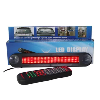 12v Raudona LED Automobilių Rodyti lenta Nuotolinio LED automobilių ženklas LED Programuojami Žinutę Ženklas