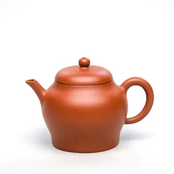 130ml Zisha Arbatinukas Yixing originalus raudonos molio garsaus Zhu purvo visų rankų darbo aukšto lempos arbatinukas Kung Fu arbatos virdulys arbatos dovanų rinkinys