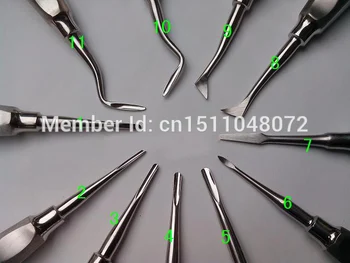 13pcs Handuse scaler priemonės, chirurginiai instrumentai dantų curretage įrankiai