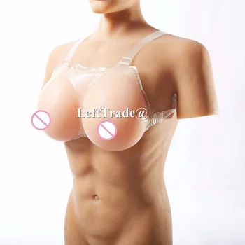 1400G Tikroviškas Krūties Forma Netikrą Boob Silikono Crossdresser Krūties TV TG su Liemenėlė Dirželiai, E Puodelio