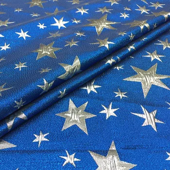 140cm pločio mados žakardo audinio blue star brokatas mados ilgi sijonai, drabužių, rankų darbo 