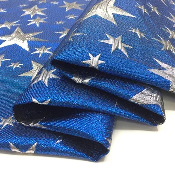 140cm pločio mados žakardo audinio blue star brokatas mados ilgi sijonai, drabužių, rankų darbo 