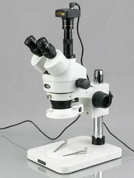 144-LED Zoom Stereo Mikroskopas--AmScope Prekių 3,5 X-180X Gamybos 144-LED Zoom Stereo Mikroskopas su 5MP Skaitmeninis Fotoaparatas