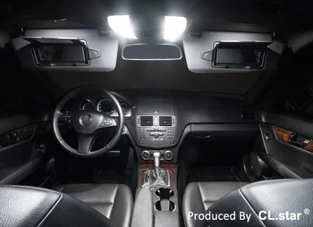 14pc Canbus LED vidaus apšvietimo Komplektas Mercedes Benz C klasė CL203 C203 Coupe C160 C180 C200 C220 C230 C320 C350 C30 AMG C32