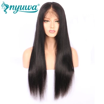 150% Density 13x6 Lace Front Human Hair Wigs NYUWA Pre Plucked Hairline Brazilian Remy Hair Straight Lace Wigs With Baby Hair