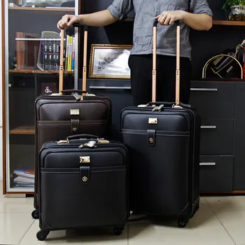 16 colių Klasikinis Verslo lagaminą bagažo vežimėlio atveju kelionės bagažą geležinkelių lagaminą suktuko ratų valise bagages vandeniui