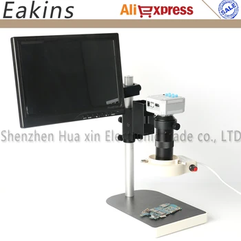 16MP HDMI USB Skaitmeninis Pramonės Mikroskopo Vaizdo Kamera TF Kortelę Video+100X C-mount Objektyvas+56 LED Šviesos+Stovas+10.1