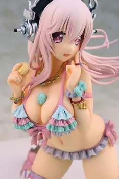 17CM pvc Japonijos sexy anime pav Alphamax super sonico Macaron saldus saldainiai ver veiksmų skaičius, kolekcines, modelį, žaislai