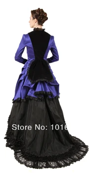 1860 M. Viktorijos Korsetas Gothic/pilietinio Karo Pietų Belle Kamuolys Suknelė Suknelė Helovinas suknelės MUMS 4-16 V-1286