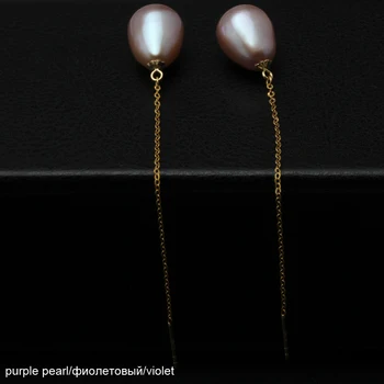 18k aukso lašas auskarai, papuošalai, originali ilgi auskarai moterims aukštos kokybės mados gėlavandenių perlų papuošalai