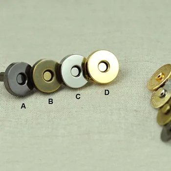 18mm Magnetinio Snaps Mygtuką, Padengtą Metalo Magnetinių Snaps Uždarymo Mygtuką 100 rinkiniai