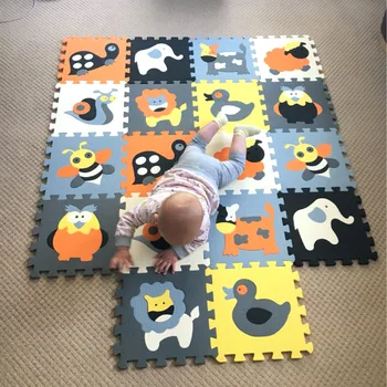 18pcs/set EVA Putų Kilimėlis Baby Nuskaitymo kilimėlis dėlionė minkštos grindų vaikams putų kilimėlis dėlionė grindų dėlionė Kilimėlis