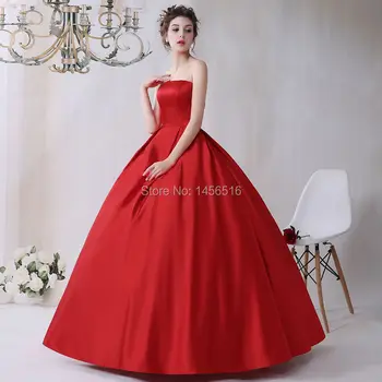 1930 Įkvėpė Stebėjimo Rankovių Satino Kamuolys Suknelė su Nėrinių Aplikacijos Atgal Raudona Vestuvinė Suknelė Realios Nuotraukos