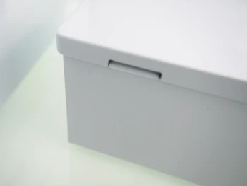 195X130X69mm Naują Atvykimo Stačiakampio didelis baltas įvairenybės saugojimo dėžutę sausainių atveju organizatorius pakabukas alavo dėžutė su atlenkiama 12pcs/daug