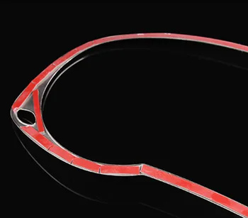 1pc AUDI Q3 2012-2017 galiniu langu Dekoratyvinis žiedas, nerūdijančio plieno, skaitiklis, Apsuptas Ryškios rėmo lipdukas