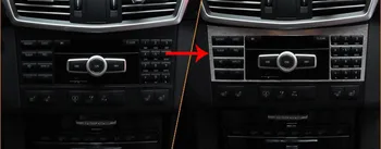 1pc Benz 2009-m. E200L E260L E300l valdymo skydelis dekoratyvinis lipdukas, mygtukas rėmo lipdukas