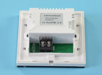 1X DC12V RGBW LED 16W optinio pluošto šviesos variklio vairuotojas su 2.4 G bevielis sienos jungiklis, palieskite valdiklį nemokamas pristatymas