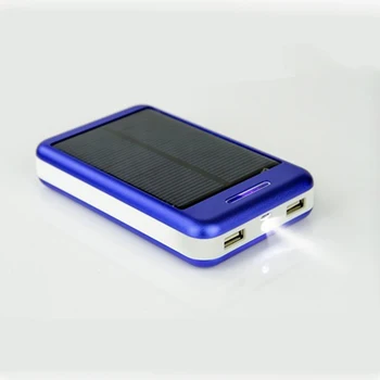 1x Saulės baterijų Įkroviklio dual-USB Maitinimo Banko Nekilnojamojo 7000mAh Lauke Išorės Metaliniu korpusu Smart Įkrovimo Apsaugotas Adapteriai