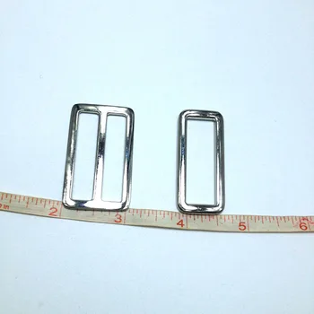 2 Colių (50mm) Sidabro triglide slankiklį & buckle reguliuojamo dirželiai