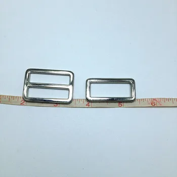 2 Colių (50mm) Sidabro triglide slankiklį & buckle reguliuojamo dirželiai