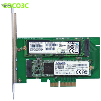 2 in 1 PCI-e 4x Klavišą M NGFF SSD Kortelę SAMSUNG 950 PRO 2 M. SSD Darbalaukio SATA 3.0 B Klavišą M. 2 SATA sąsajos SSD adapteris