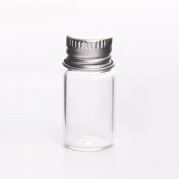 2 ml Mini skaidraus Stiklo Buteliukai su Užsukamu Aliuminio eterinis Aliejus Daugkartiniai Mėginio Buteliai Didmeninė F20173007