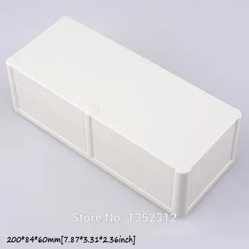 2 vnt 200*84*60mm plastikinė dėžutė, skirta elektroninių prietaisų atveju PLC vandeniui lauke IP68 būsto 