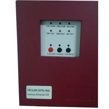 2 Zonų Priešgaisrinės Signalizacijos Valdymo Pultas MINI Priešgaisrinės Signalizacijos Kontrolės Sistema Tradiciniai Gaisro Kontrolės Pultas master arba turto gelbėjimas skydelis