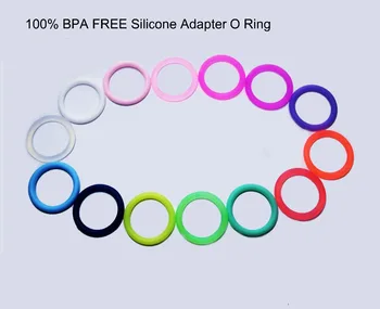 200 vnt BPA Free Silikono Kūdikio Žindukas Žiedo Grandinės Laikiklis Vystymo Adapteris Manekeno MAM O Žiedai 14 Spalvų